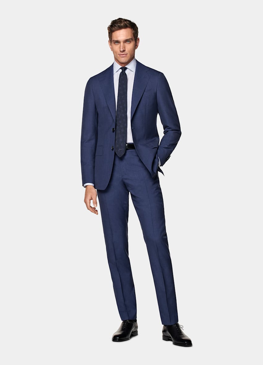 Mid Blue Custom Made Suit