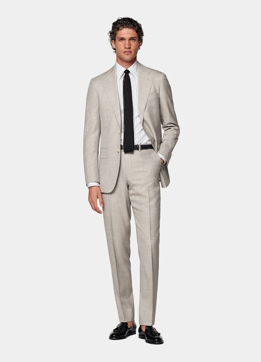 Light Brown Custom Made Suit