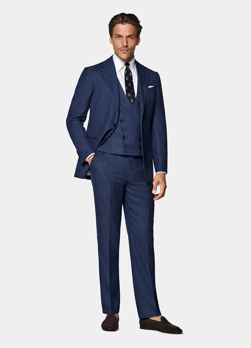 Mid Blue Custom Made Suit