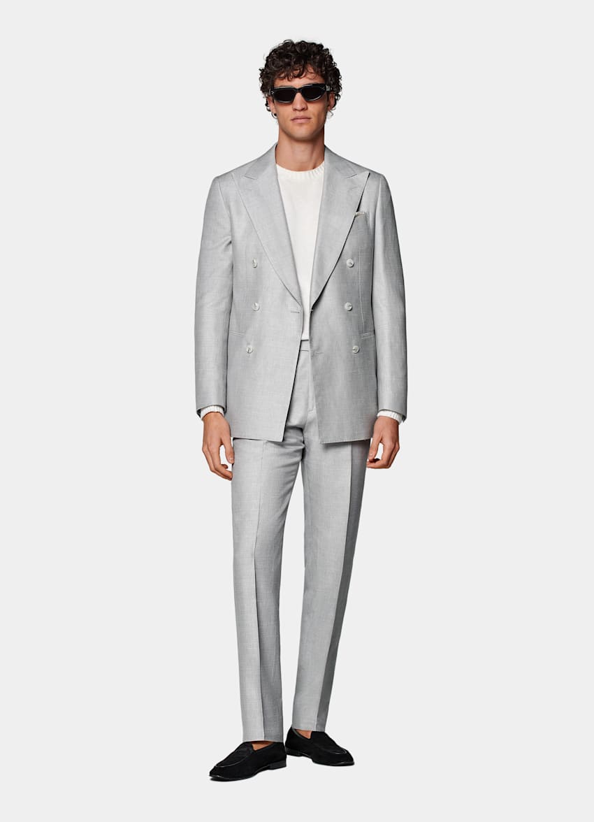 Traje Havana gris claro corte Tailored