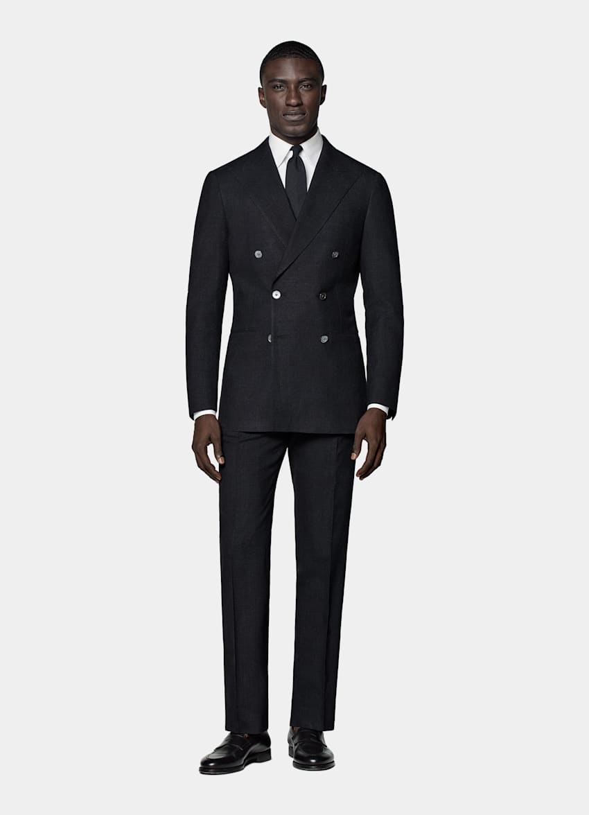 Dark Grey Tailored Fit Havana Suit