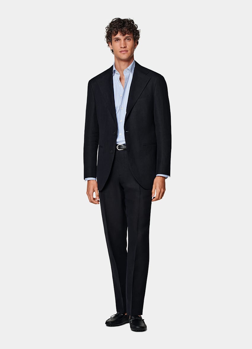 Navy Relaxed Fit Roma Suit