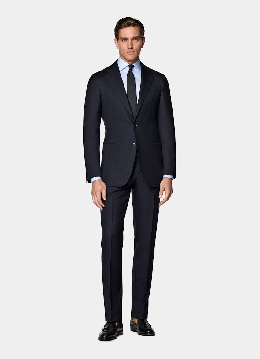 Traje Havana azul marino corte Tailored