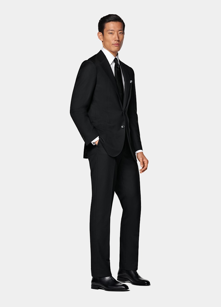 Traje Havana negro corte Tailored