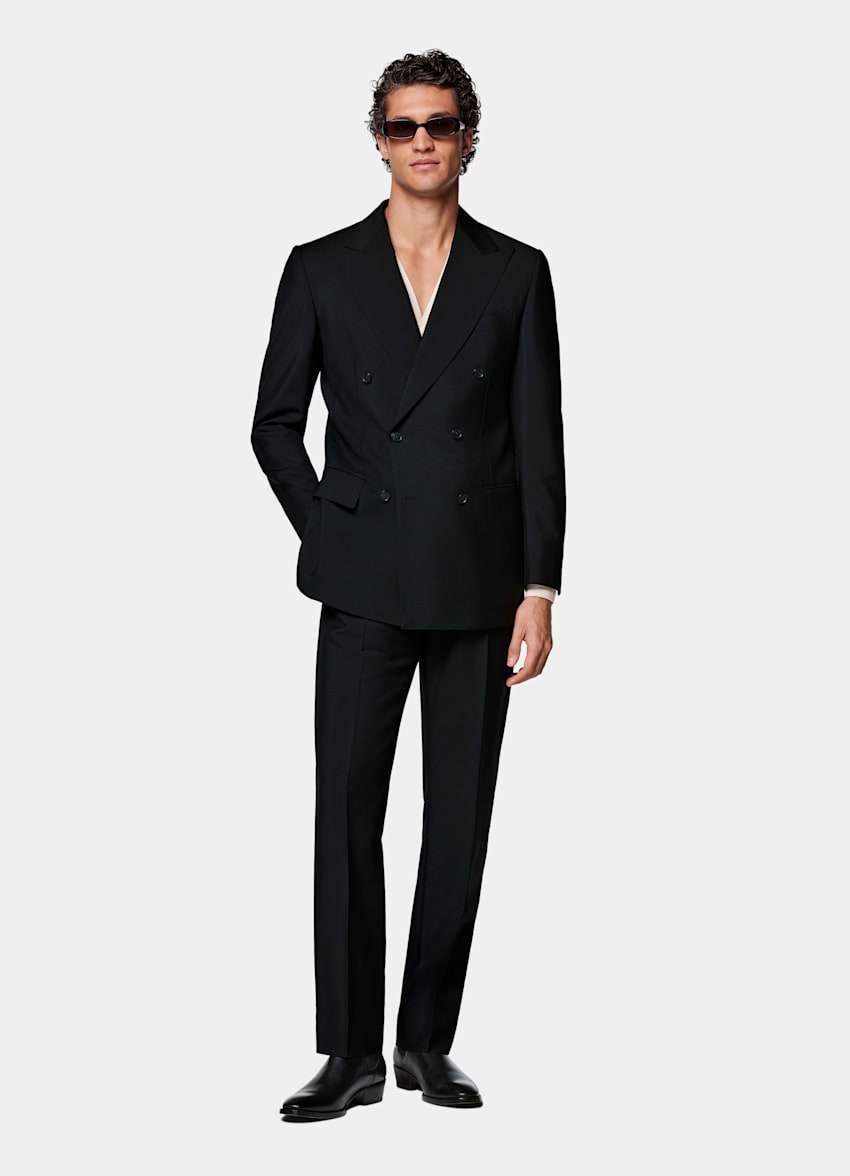Traje Milano negro corte Tailored