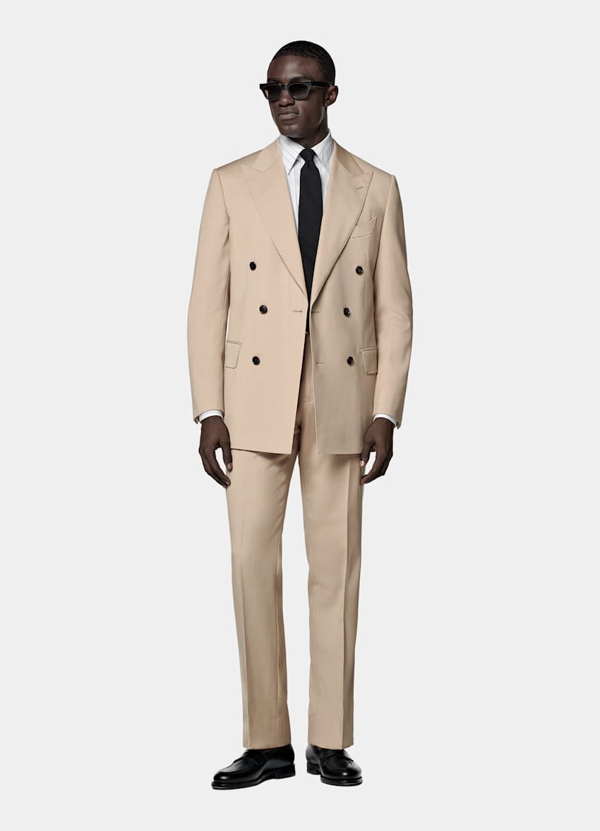 Mid Brown Tailored Fit Milano Suit