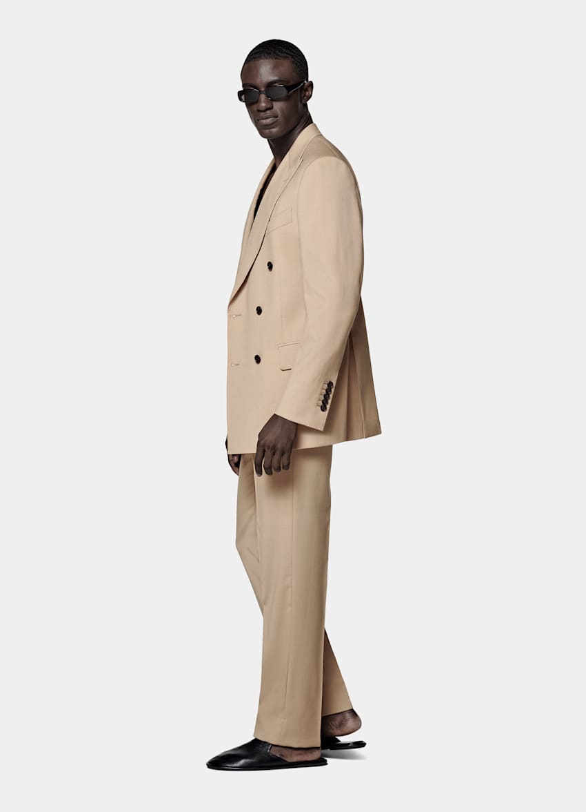 Mid Brown Tailored Fit Milano Suit