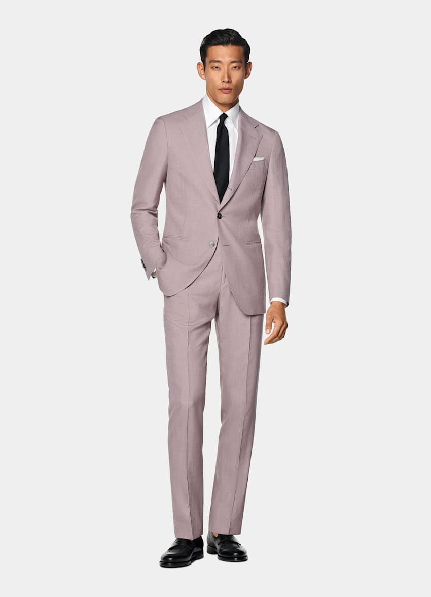 Purple Tailored Fit Havana Suit