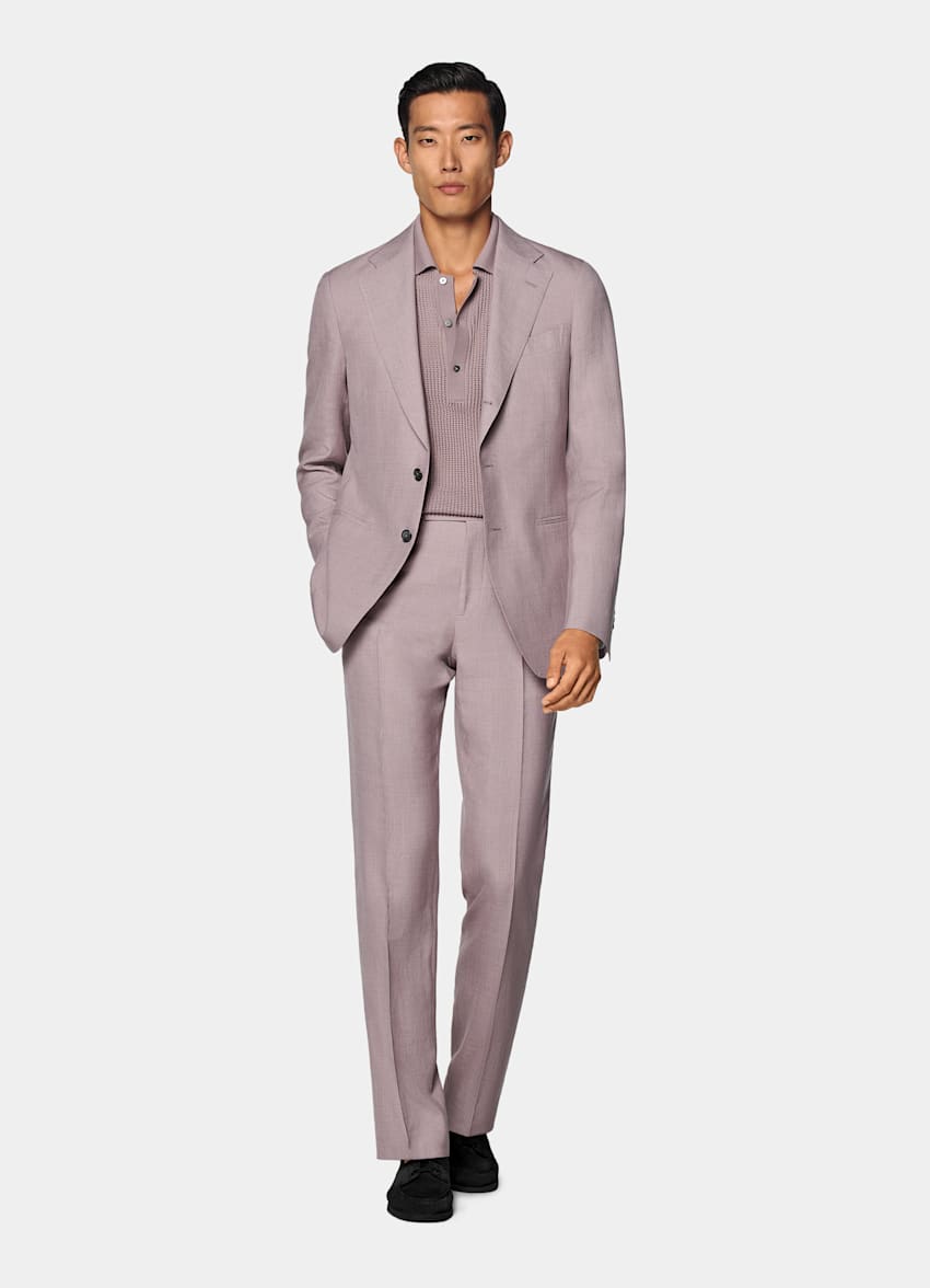 Traje Havana morado corte Tailored