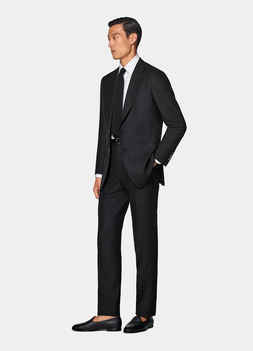 Black Tailored Fit Milano Suit