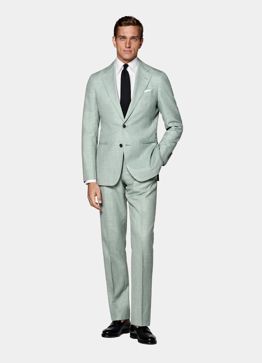 Havana ljusgr&ouml;n kostym med tailored fit