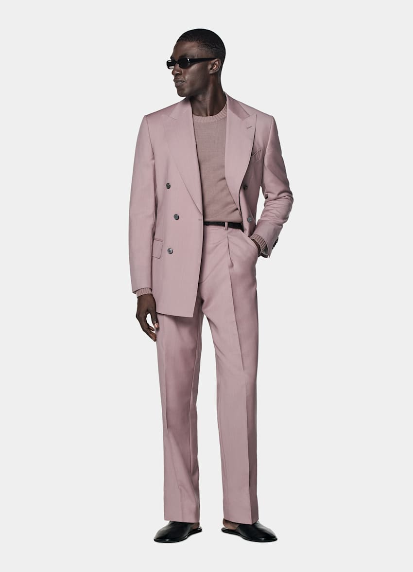 Purple Tailored Fit Milano Suit
