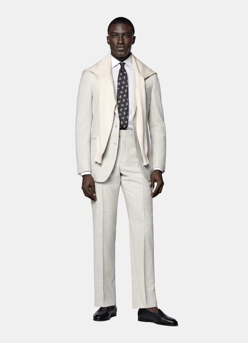 Traje Havana gris claro corte Tailored