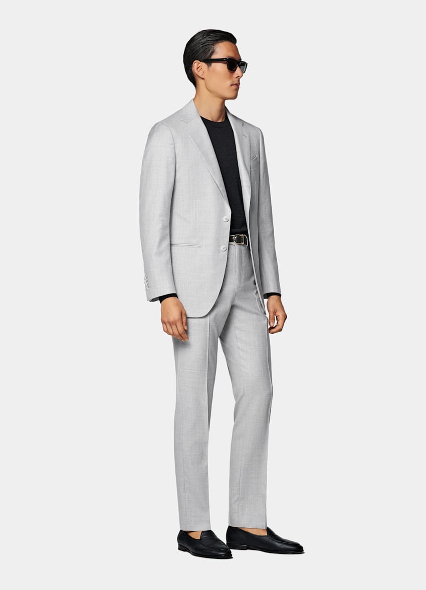 Havana Perennial Anzug hellgrau Tailored Fit