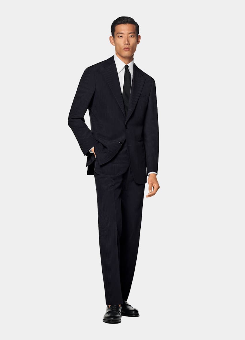 Traje Roma azul marino corte Relaxed