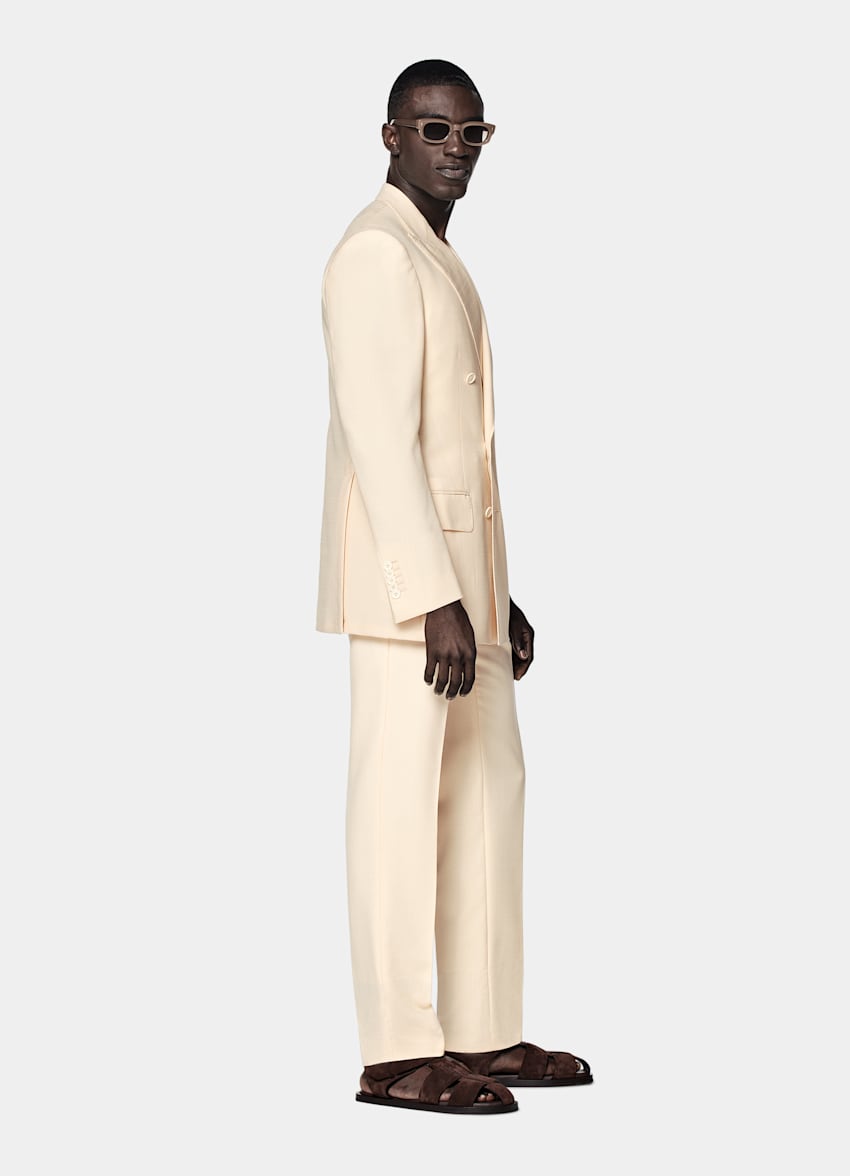 Traje Milano amarillo claro corte Tailored