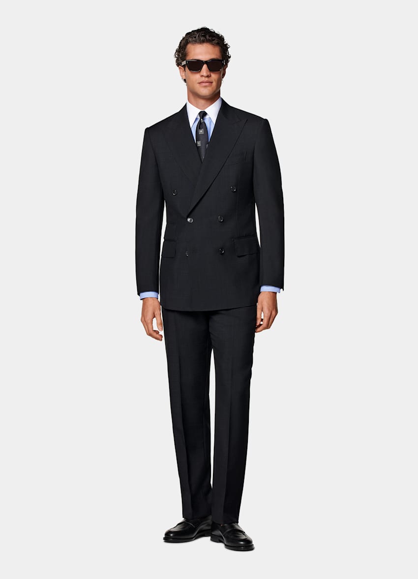 Traje Milano azul marino corte Tailored