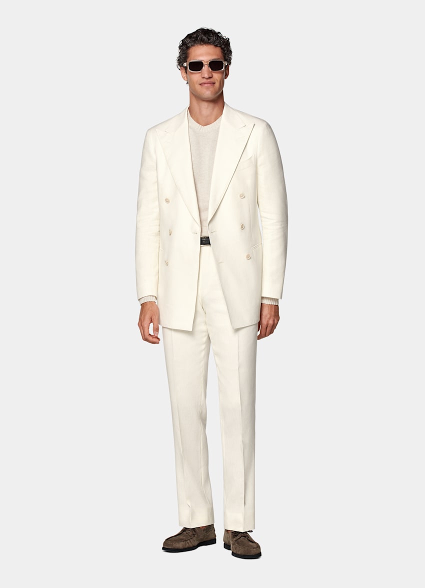 Traje Havana color crudo corte Tailored