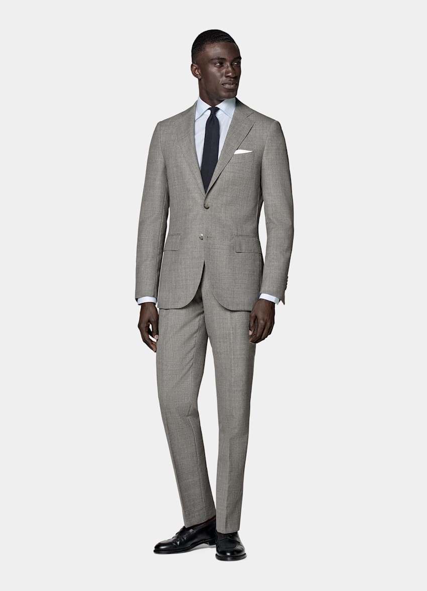 Traje Perennial Lazio gris claro corte Tailored