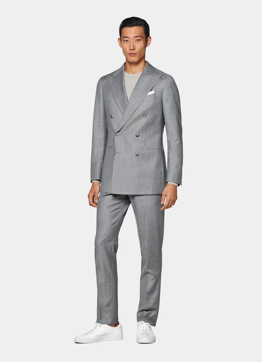 Havana Perennial Anzug hellgrau Tailored Fit