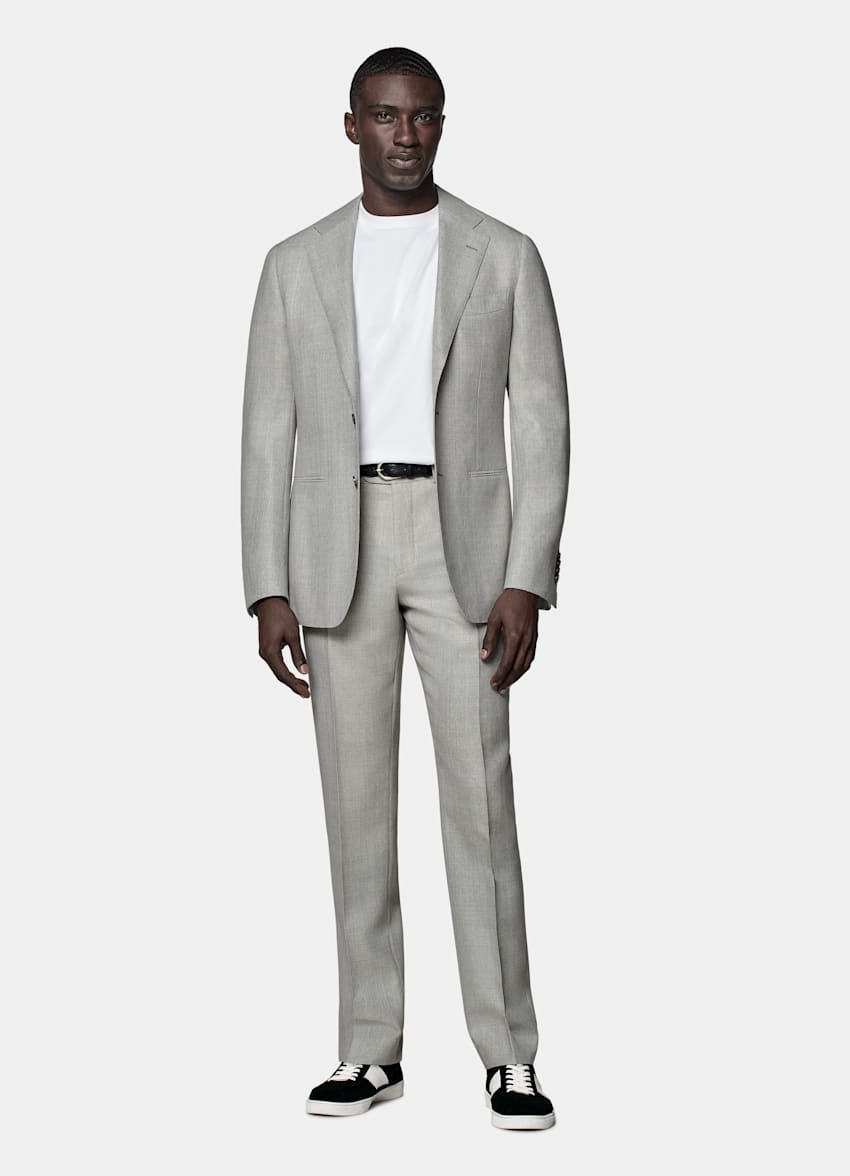Havana Perennial Anzug hellgrau Tailored Fit