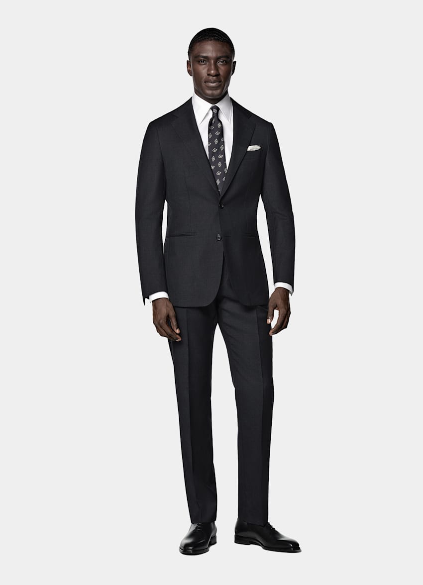 Dark Grey Perennial Tailored Fit Havana Suit