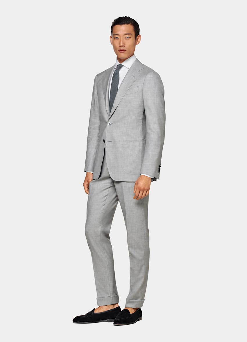 Light Grey Custom Made Suit
