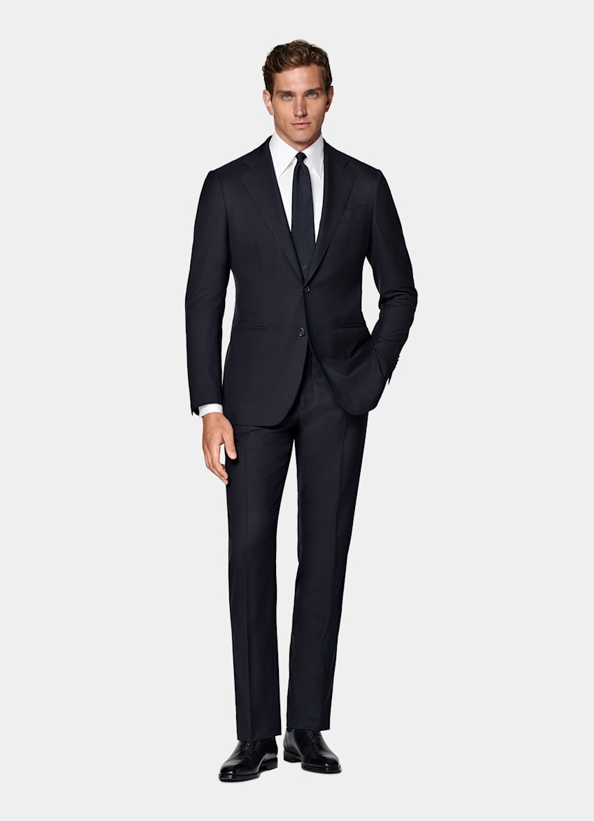 Navy Tailored Fit Havana Suit