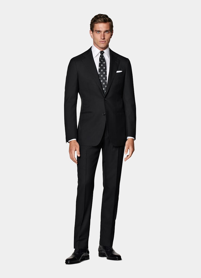Black Tailored Fit Havana Suit