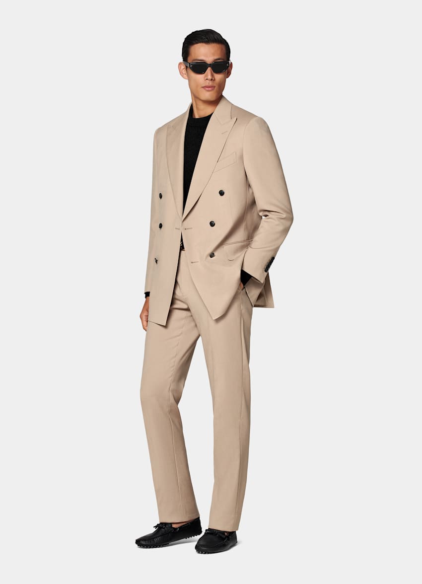 Mid Brown Tailored Fit Milano Suit