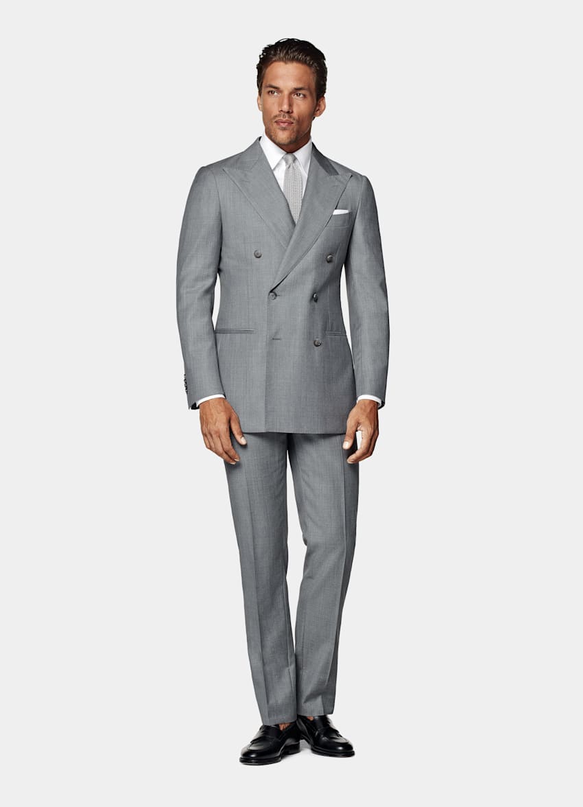 Light Grey Perennial Tailored Fit Havana Suit