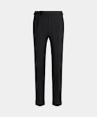 SUITSUPPLY All season Lana 4-ply no stiro - Rogna, Italia Pantaloni grigio scuro slim leg tapered