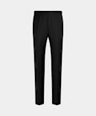 SUITSUPPLY All Season Pure S110's Wool by Vitale Barberis Canonico, Italy Black Slim Leg Straight Tuxedo Trousers