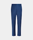 SUITSUPPLY All Season Pure S110's Wool by Vitale Barberis Canonico, Italy Mid Blue Slim Leg Straight Suit Trousers