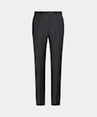 SUITSUPPLY Pura lana S130s de Vitale Barberis Canonico, Italia Pantalones de traje Brescia gris oscuro ojo de perdiz