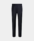 SUITSUPPLY All Season Pure S110's Wool by Vitale Barberis Canonico, Italy  Navy Slim Leg Straight Tuxedo Pants