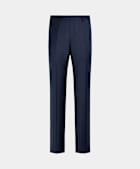 SUITSUPPLY All Season Pure S110's Wool by Vitale Barberis Canonico, Italy Mid Blue Straight Leg Suit Trousers