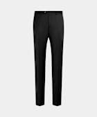 SUITSUPPLY All Season Pure Wool by Reda, Italy Black Perennial Slim Leg Straight Suit Trousers