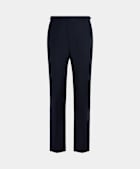 SUITSUPPLY All Season Pure S110's Wool by Vitale Barberis Canonico, Italy Navy Slim Leg Straight Tuxedo Trousers