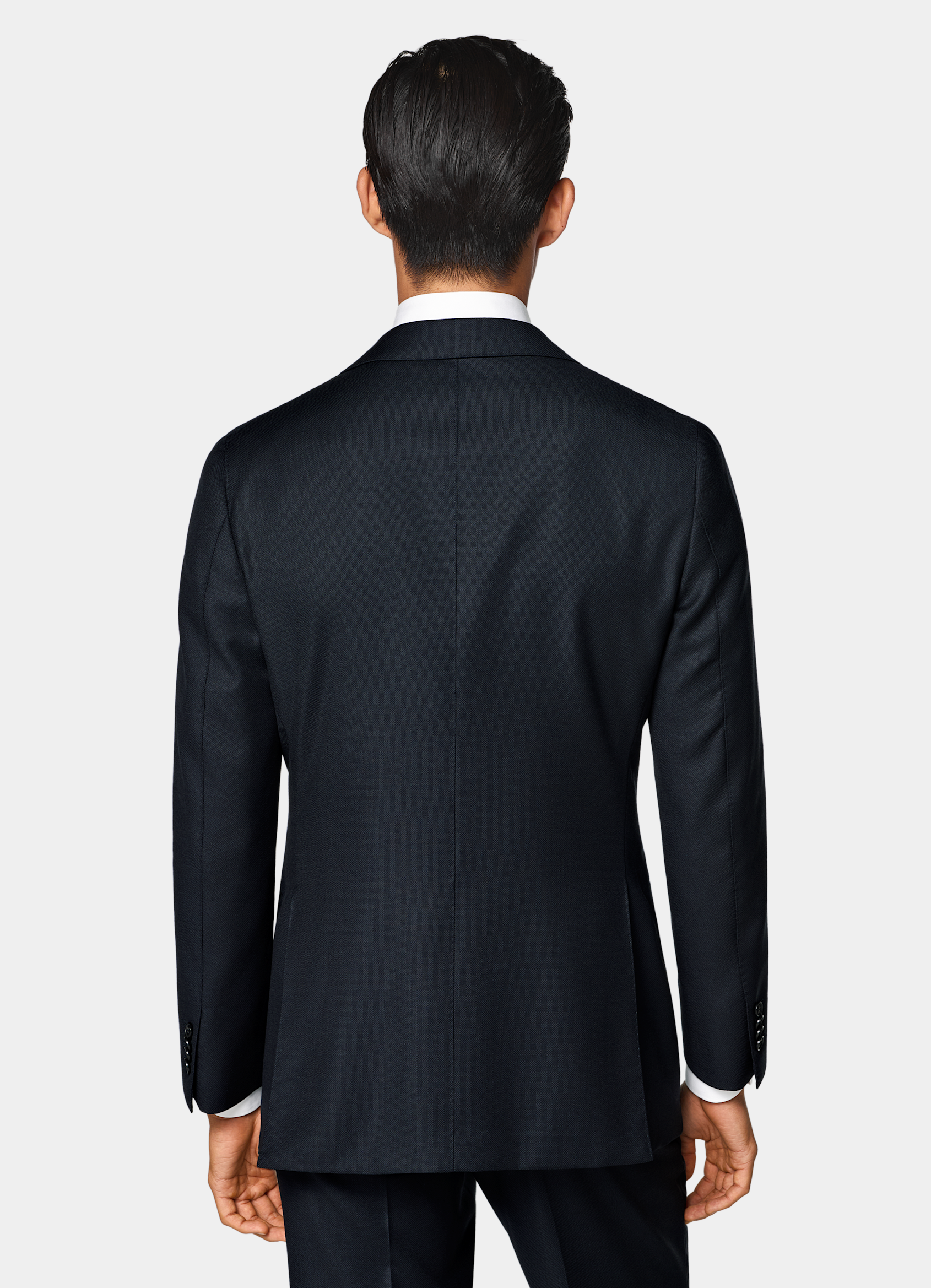 SUITSUPPLY All Season Pure S130's Wool by Reda, Italy Navy Tailored Fit Havana Suit