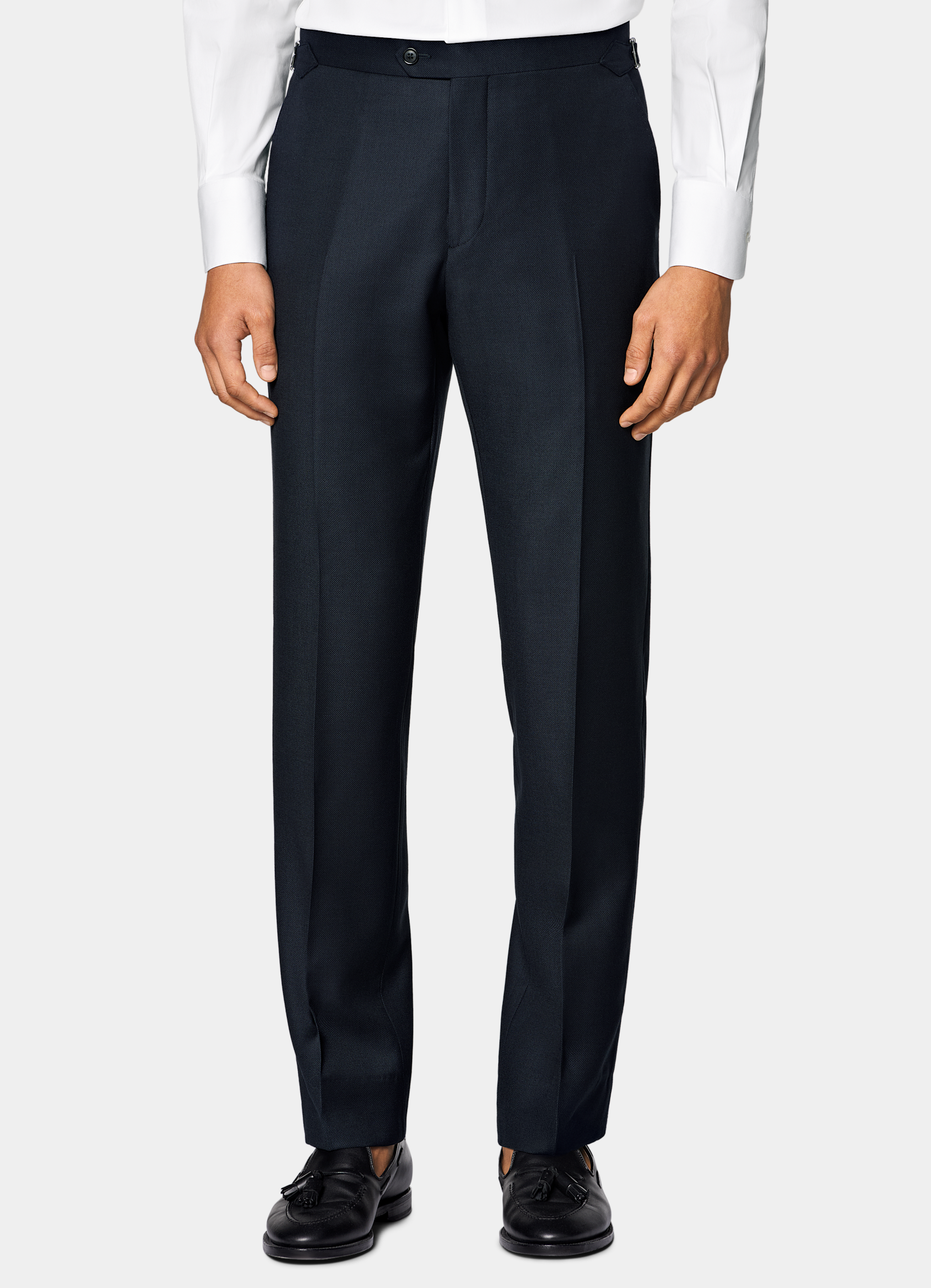 SUITSUPPLY All Season Pure S130's Wool by Reda, Italy Navy Tailored Fit Havana Suit