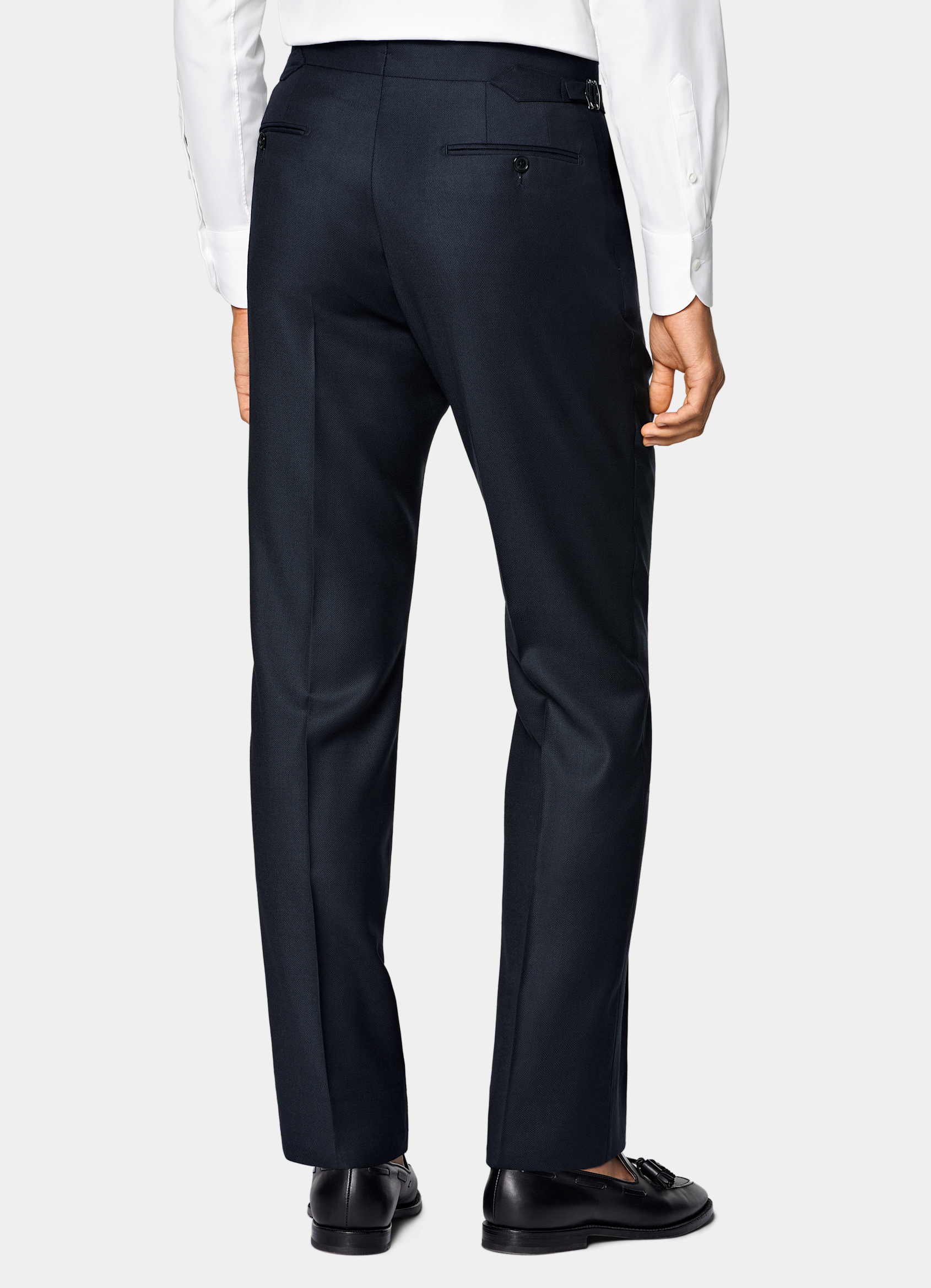 SUITSUPPLY All Season Pure S130's Wool by Reda, Italy Navy Tailored Fit Havana Suit