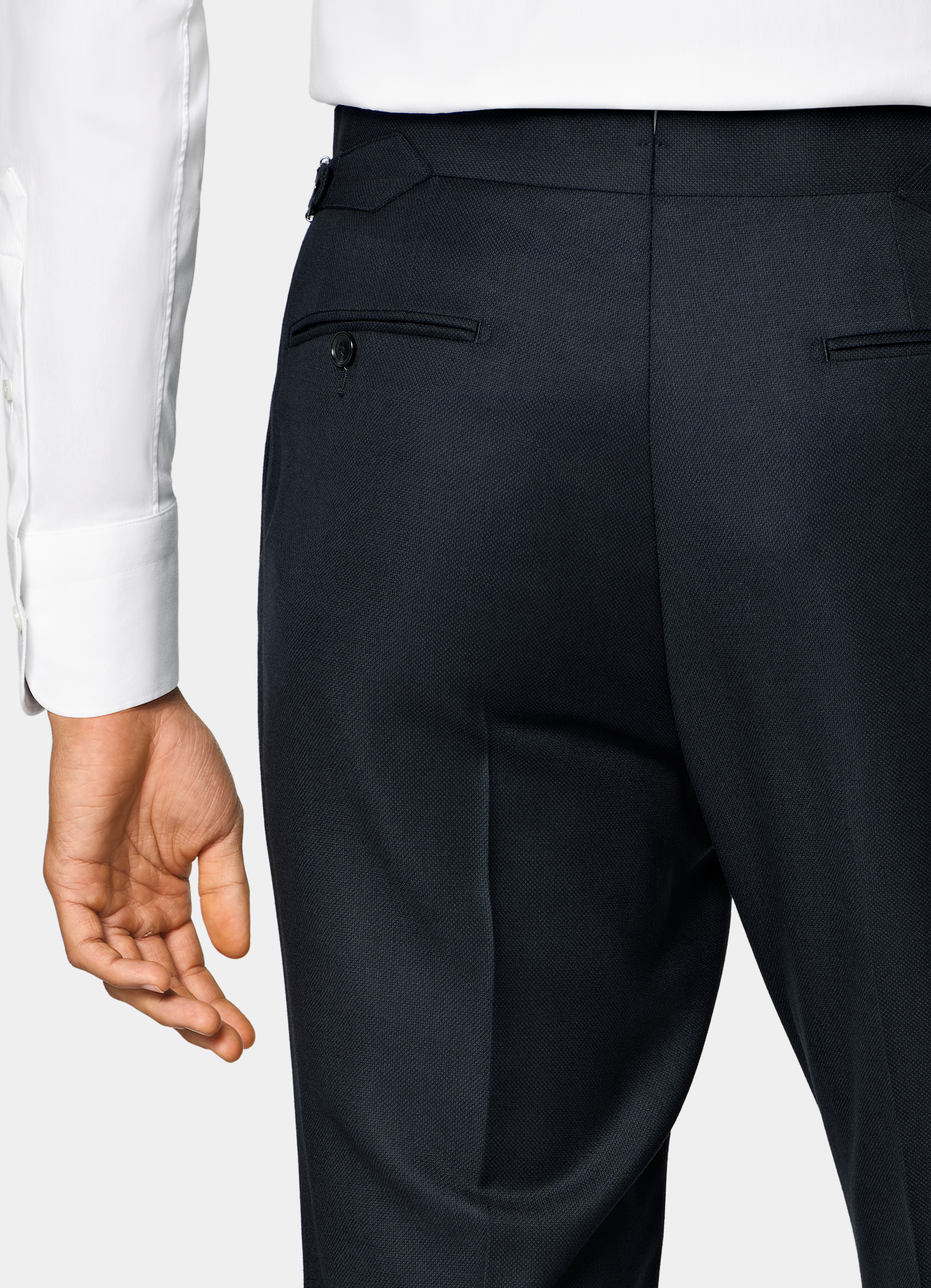 SUITSUPPLY All Season Pure S130's Wool by Reda, Italy Navy Tailored Fit Havana Suit
