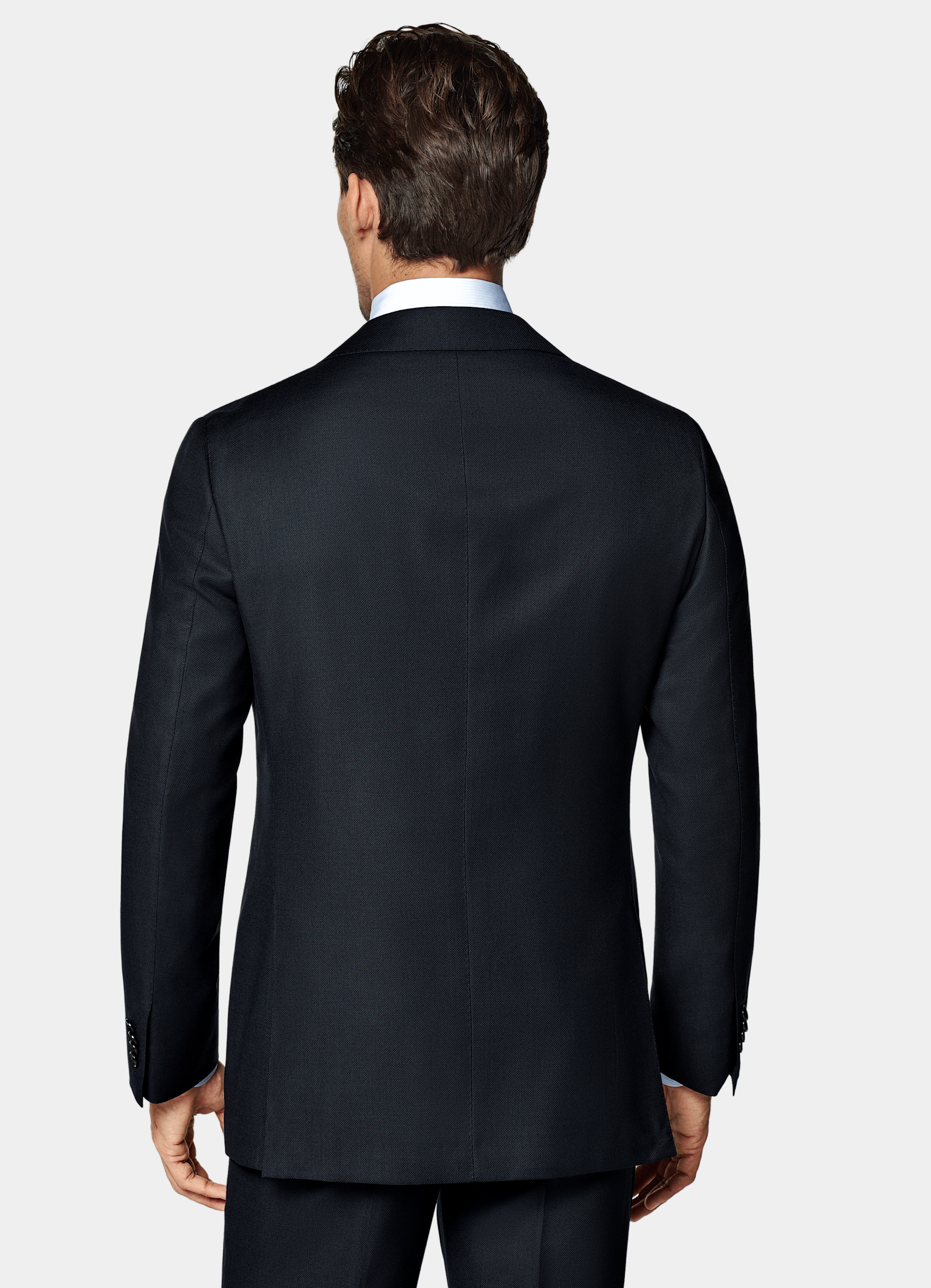 SUITSUPPLY All Season Pure S130's Wool by Reda, Italy Navy Tailored Fit Havana Suit