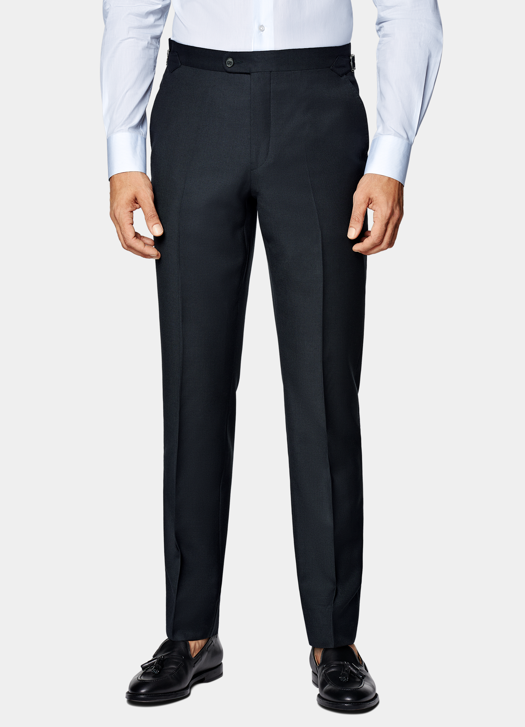 SUITSUPPLY All Season Pure S130's Wool by Reda, Italy Navy Tailored Fit Havana Suit