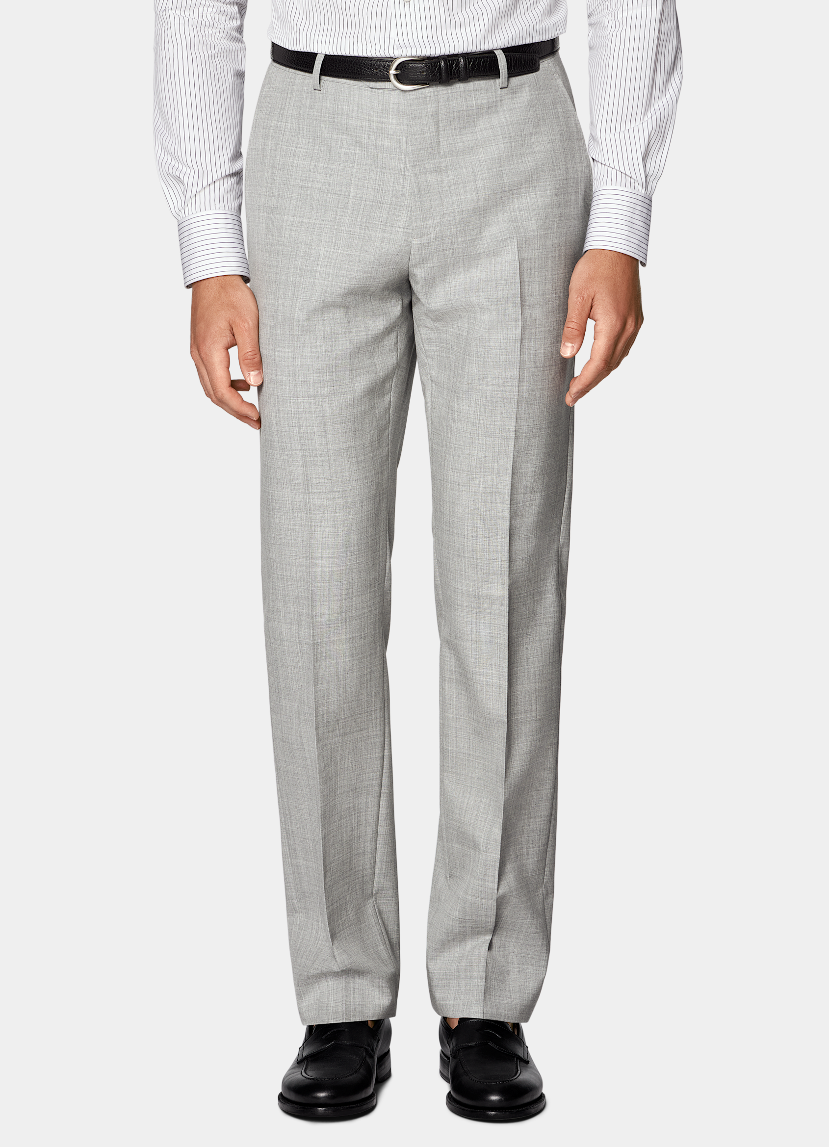 SUITSUPPLY All season Pure laine tropicale S120's par Vitale Barberis Canonico, Italie Costume Perennial Havana coupe Tailored gris clair