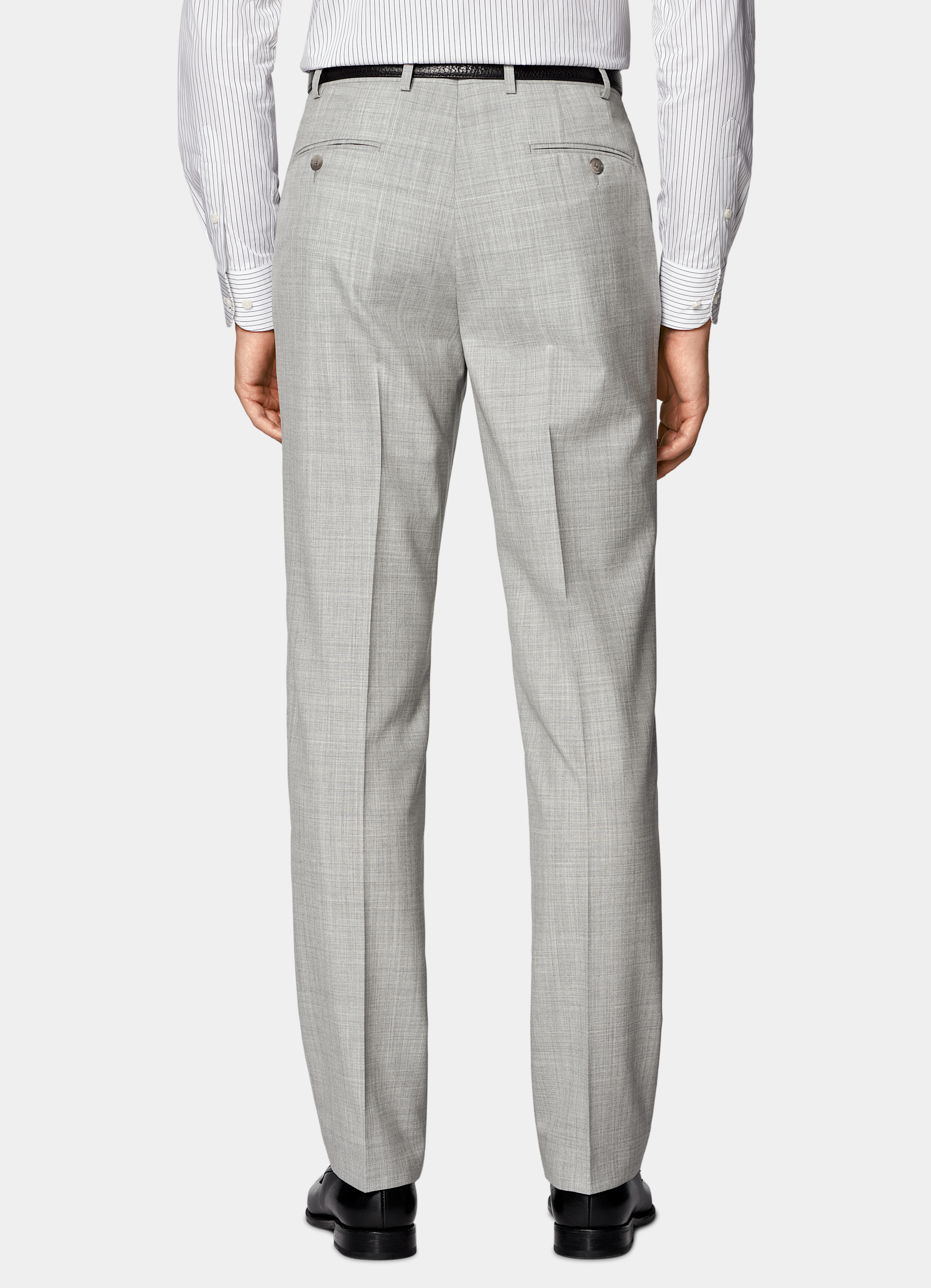 SUITSUPPLY All season Pure laine tropicale S120's par Vitale Barberis Canonico, Italie Costume Perennial Havana coupe Tailored gris clair