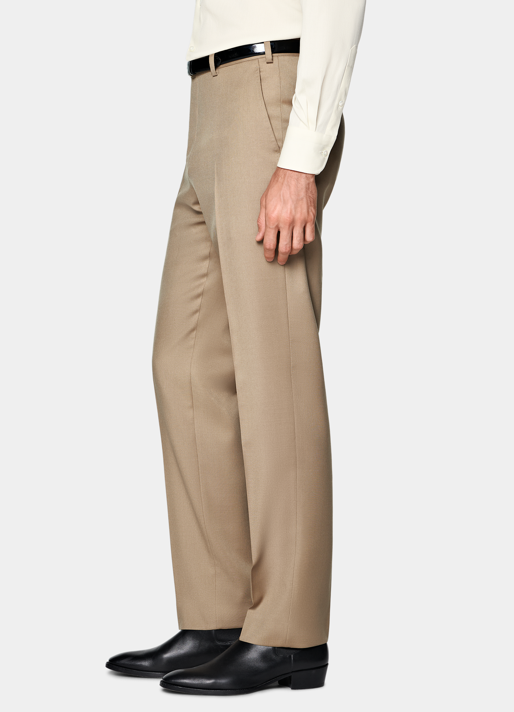 SUITSUPPLY All season Laine et mohair par Vitale Barberis Canonico, Italie Costume Milano coupe Tailored marron moyen