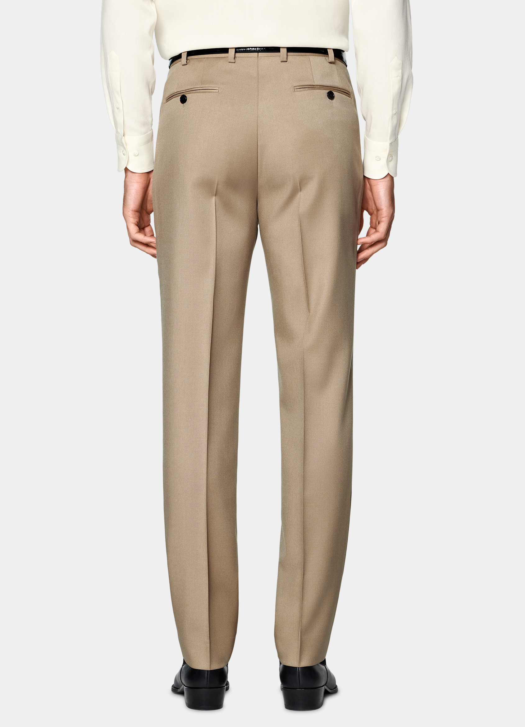 SUITSUPPLY All season Laine et mohair par Vitale Barberis Canonico, Italie Costume Milano coupe Tailored marron moyen
