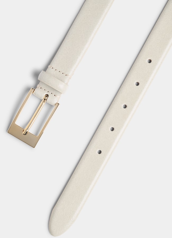 SUITSUPPLY Włoska skóra bydlęca Pasek jasnobrązowy